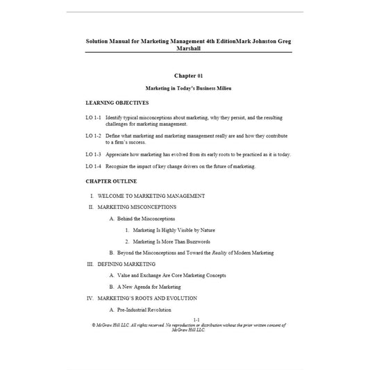 Solution Manual For Marketing Management 4th Edition By Marshall-Socratu