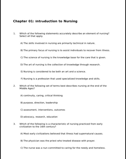 Test Bank for Fundamentals of Nursing 10th Edition by Taylor-Socratu