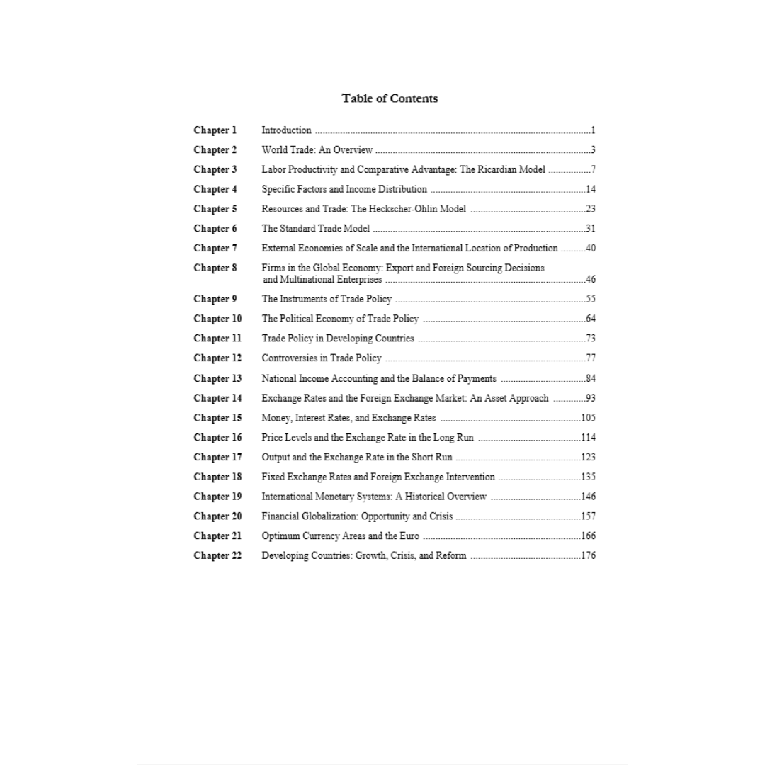 Solution Manual For International Economics: Theory and Policy, 12th Edition By Krugman-Socratu