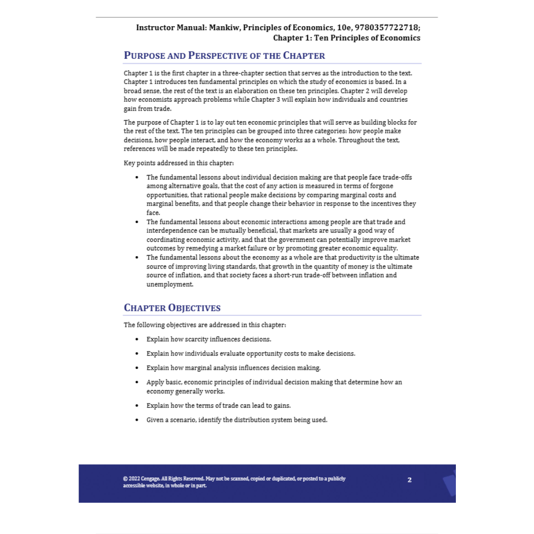 Solution Manual For Principles of Economics 10th Edition By Mankiw-Socratu