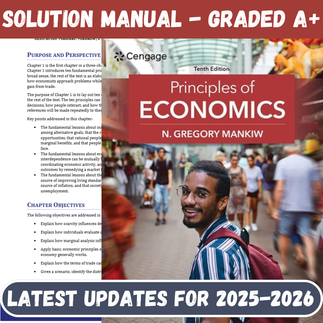 Solution Manual For Principles of Economics 10th Edition By Mankiw-Socratu