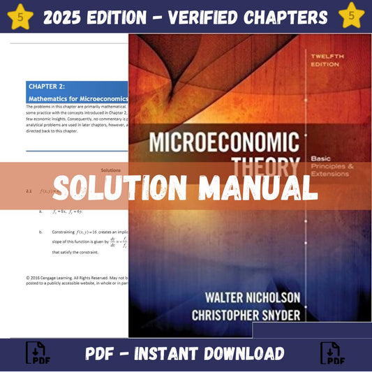 Solution Manual – Microeconomic Theory Basic Principles and Extensions 12th Edition (Nicholson, 2017)-Socratu
