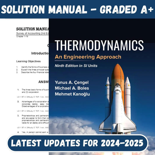 Solution Manual for Thermodynamics An Engineering Approach 10th Edition by Cengel-Socratu