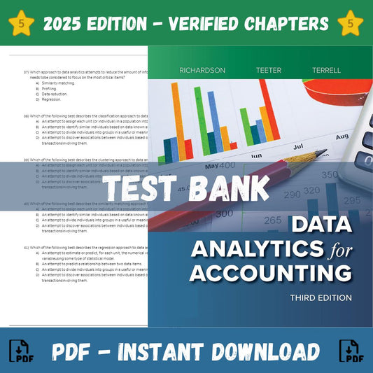 Test Bank – Data Analytics for Accounting, 3rd Edition (Richardson, 2022)-Socratu