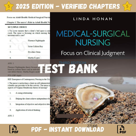 Test Bank – Medical-Surgical Nursing Focus on Clinical Judgment, 3rd Edition (Linda, 2024)-Socratu