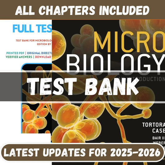 Test Bank - Microbiology An Introduction, 14th Edition by Gerard J. Tortora-Socratu