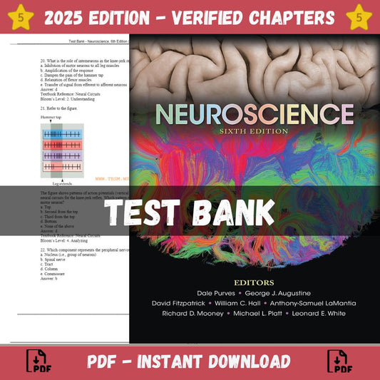 Test Bank – Neuroscience, 6th Edition (Purves, 2018)-Socratu