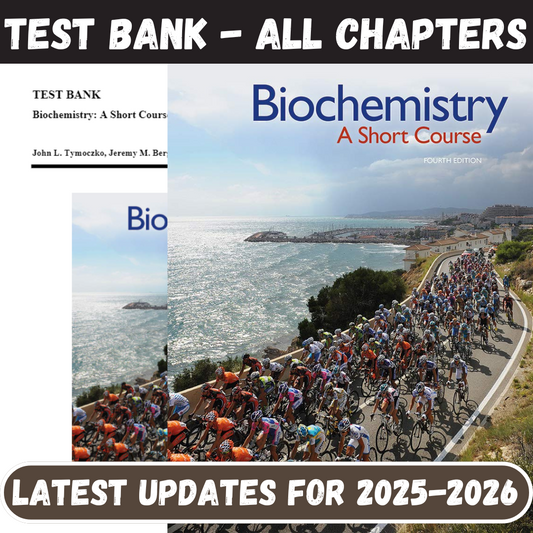 Test Bank for Biochemistry-A Short Course, 4th Edition by Tymoczko-Socratu