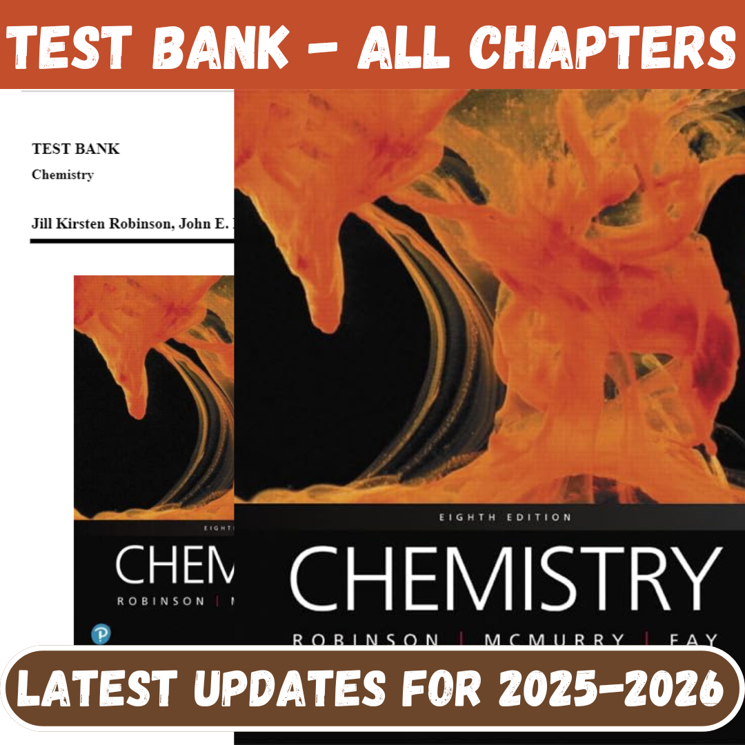 Test Bank for Chemistry, 8th Edition by Robinson-Socratu