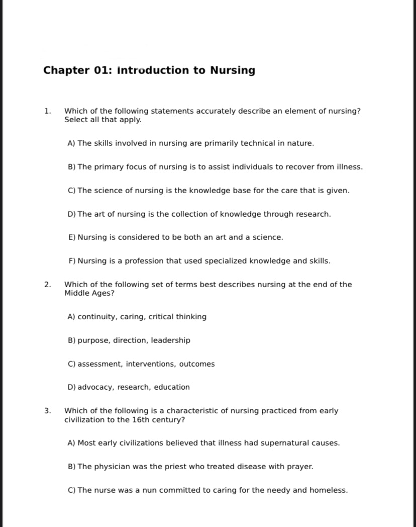 Test Bank for Fundamentals of Nursing 10th Edition by Taylor-Socratu