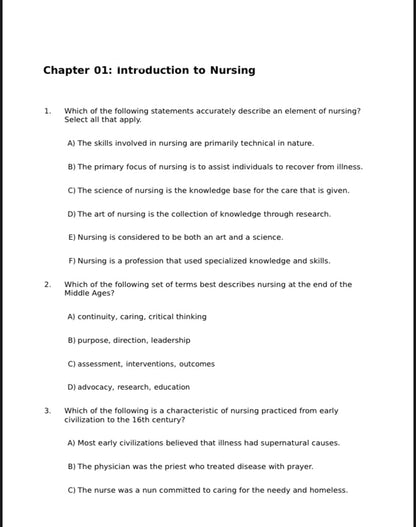 Test Bank for Fundamentals of Nursing 10th Edition by Taylor-Socratu