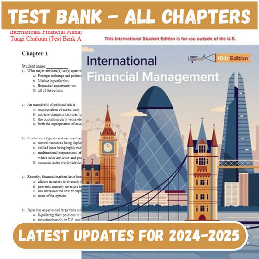 Test Bank for International Financial Management 10th Edition by Eun-Socratu