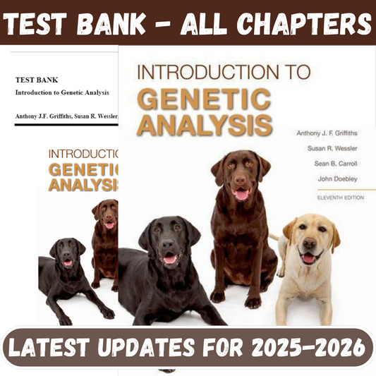 Test Bank for Introduction to Genetic Analysis, 11th Edition by Griffiths-Socratu