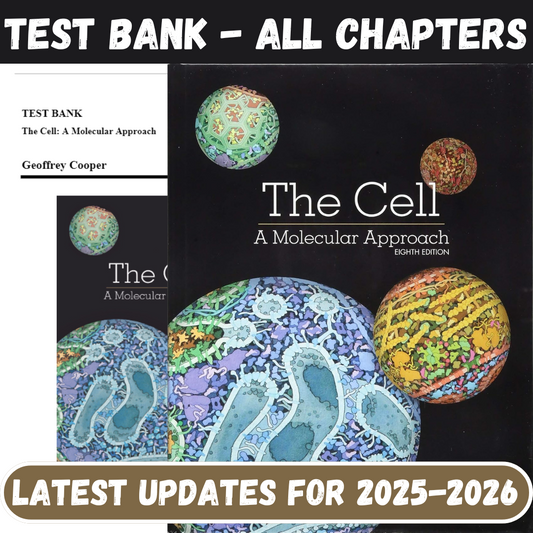 Test Bank for The Cell A Molecular Approach, 8th Edition By Cooper-Socratu