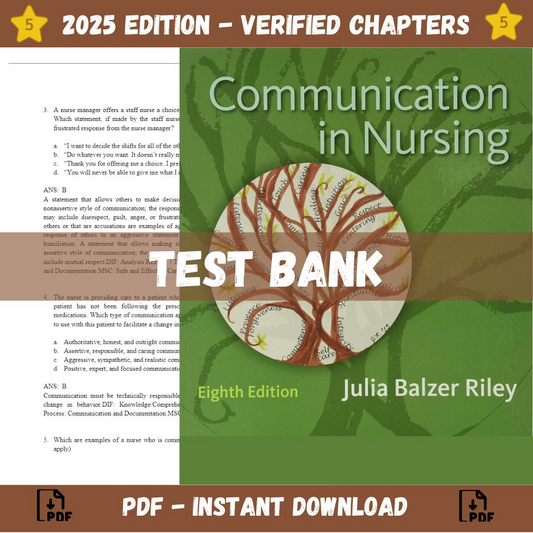 Test bank – Communication in Nursing 8th Edition (Julia Balzer Riley, 2016)-Socratu