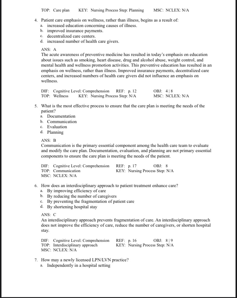 Test bank Foundation of Nursing, 9th Edition by Cooper-Socratu